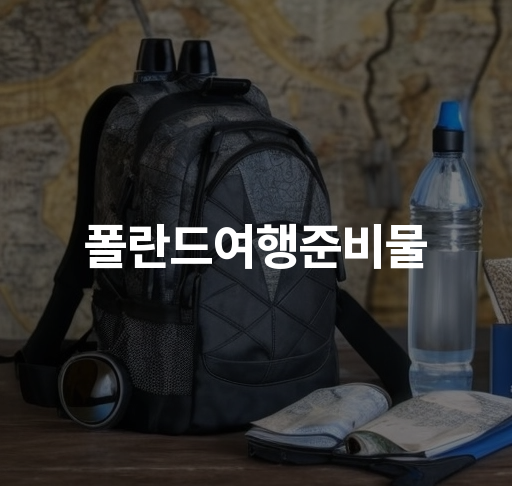 폴란드여행준비물  여권과 면세점 기프트카드 카메라와 화장품